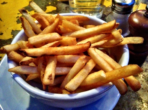 Truffle fries at Five Leaves in Greenpoint, Brooklyn.