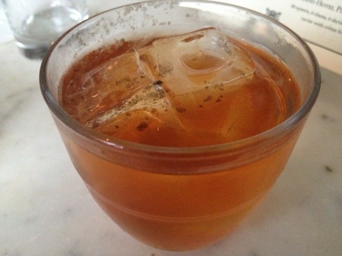 Sage syrup gives this scotch and bourbon concoction a verdant twist.