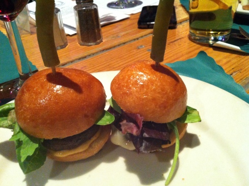 Rattle N Hum conveniently pairs a beer with each of its dishes. The Shroom Slider is paired with Bel Strong Pale Ale. 