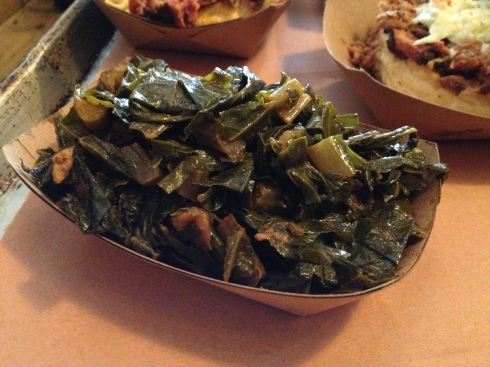 Smoky collard greens are a cut above the rest and laced with crunchy bits of garlic; you'd never know it's vegetarian unless you asked.