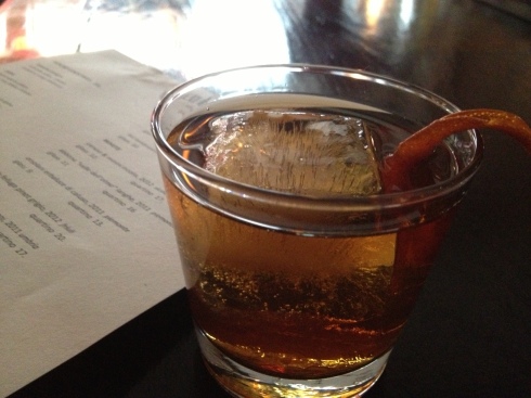 The combination of Wild Turkey bourbon, amaro nonino, and lustau east india sherry--and of course, an enormous ice cube--can give you wings. Unlike Red Bull, however, you'll want to savor this, and swallow slow.